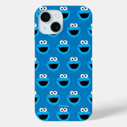 Smiling Cookie Monster Pattern iPhone 15 Case