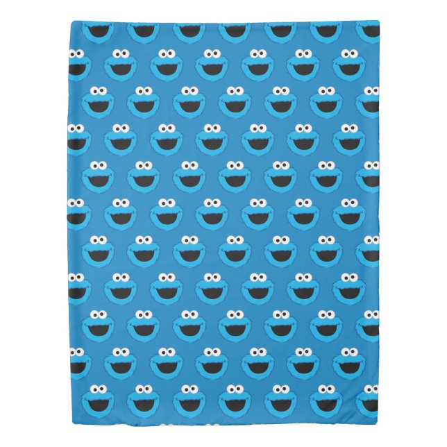 Smiling Cookie Monster Pattern Duvet Cover (Front)