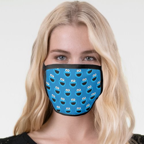 Smiling Cookie Monster Pattern Face Mask