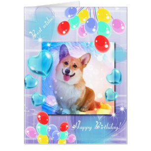 Smiling Corgi Birthday Card