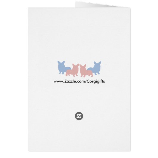 Smiling Corgi with Balloons (Back)