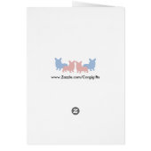 Smiling Corgi with Balloons Cards (Back)