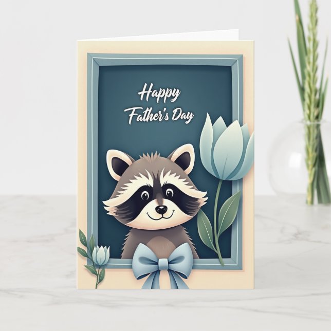 Smiling Creature Fathers Day Card (Front)