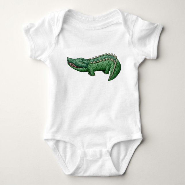 Smiling Crocodile Kid's Top (Front)