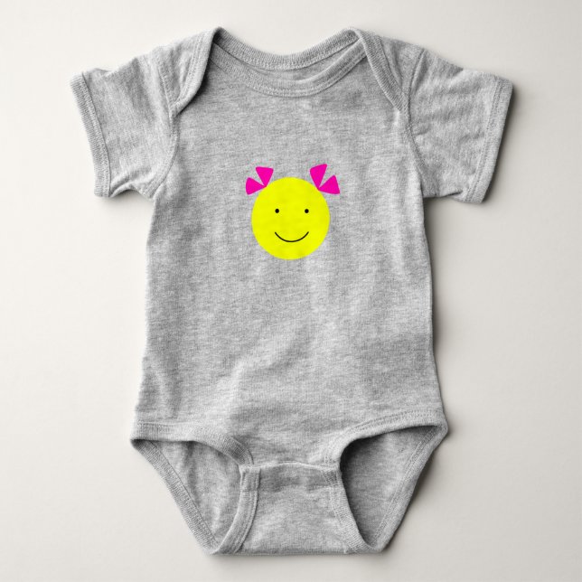 Smiling cutie baby bodysuit (Front)