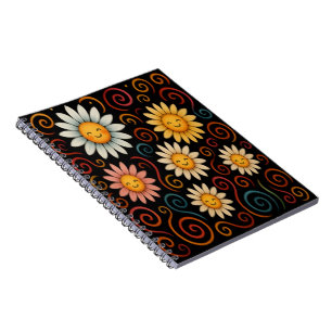 Smiling Dairy & Swirls Spiral Photo Notebook
