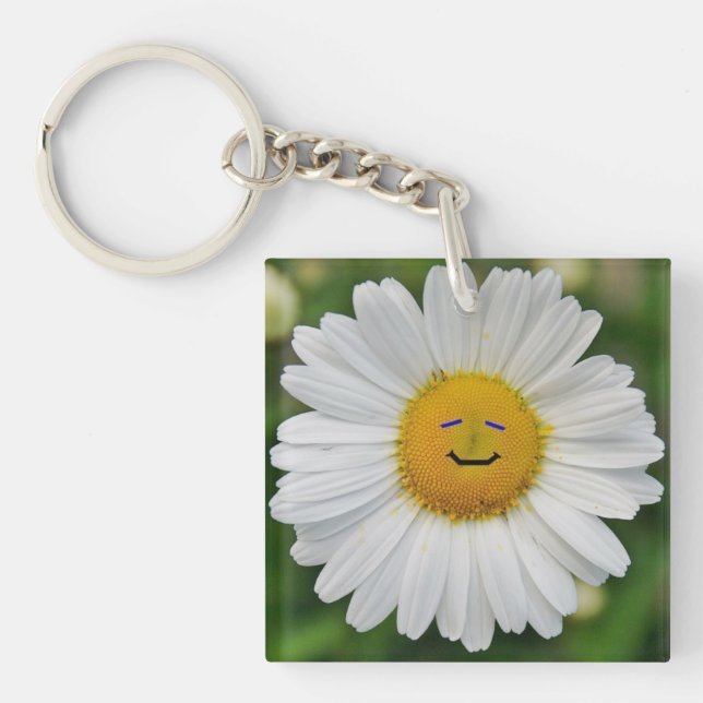Smiling Daisy Keychain (Front)
