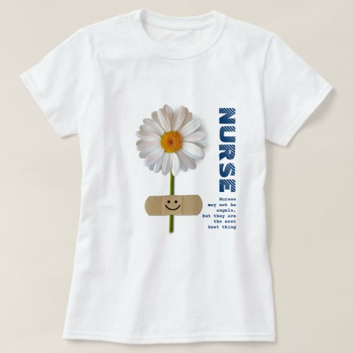Smiling Daisy Nurse Gift T_Shirts