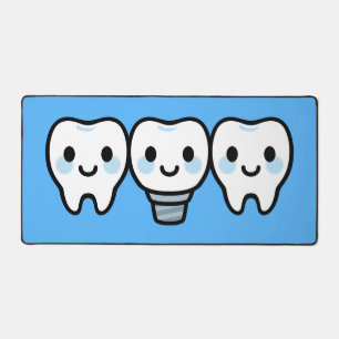 Smiling Dental Implant Desk Mat