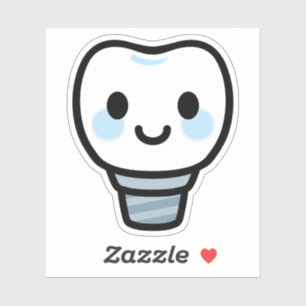 Smiling Dental Implant Sticker