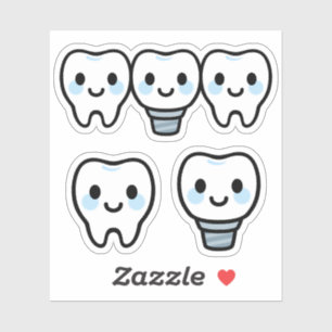 Smiling Dental Implant Sticker