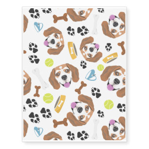 Smiling Dog Beagle Temporary Tattoos
