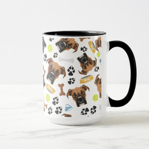 Smiling Dog Boxer Mug