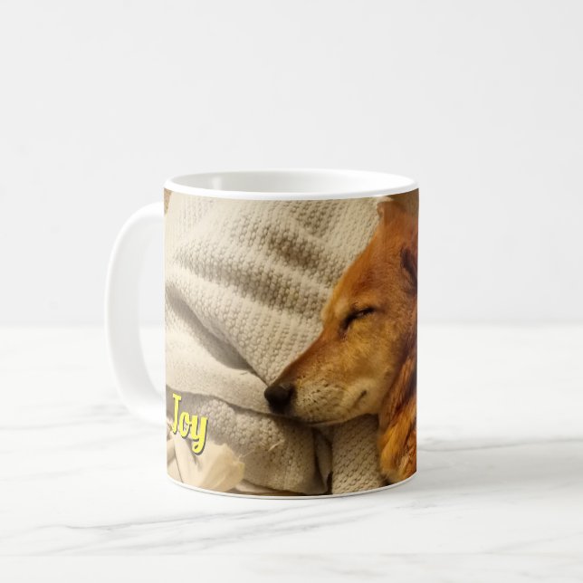 Smiling Dog Coffee Mug (Front Left)