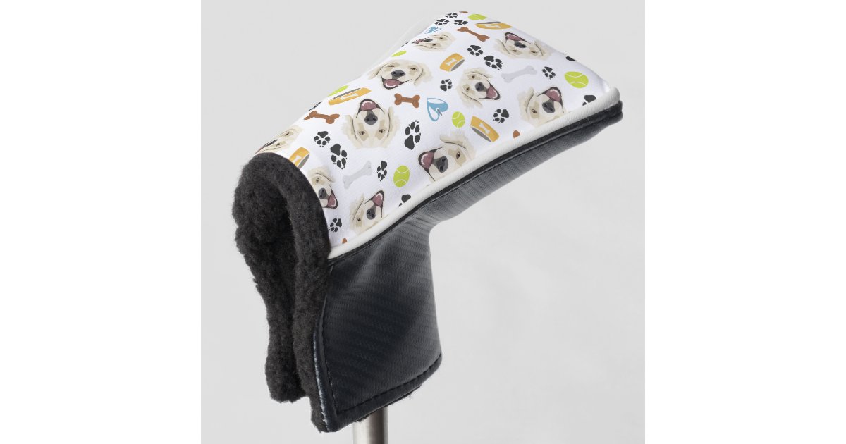 Smiling Dog Golden Retriever Golf Head Cover Zazzle