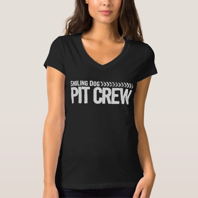 Smiling Dog Pit Crew T-Shirt (Front)