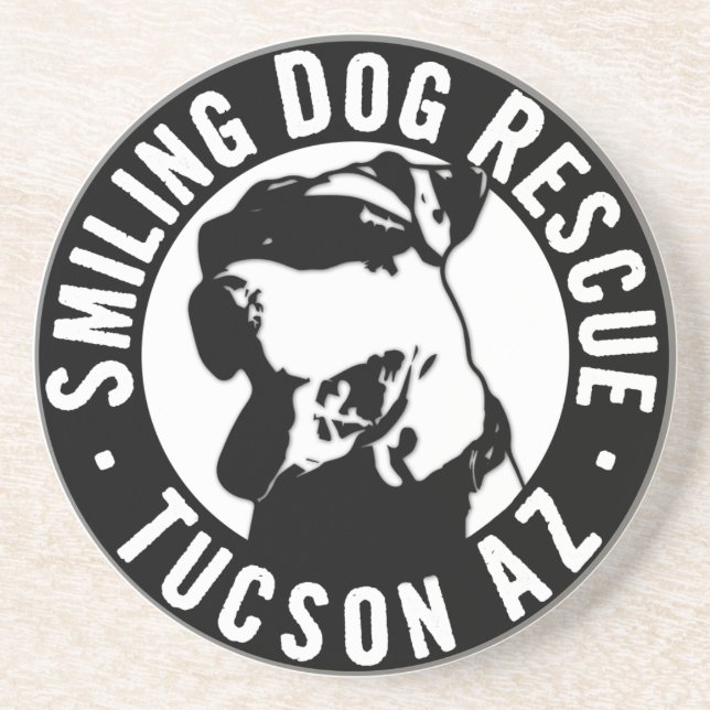 Smiling Dog Rescue Coaster (Front)