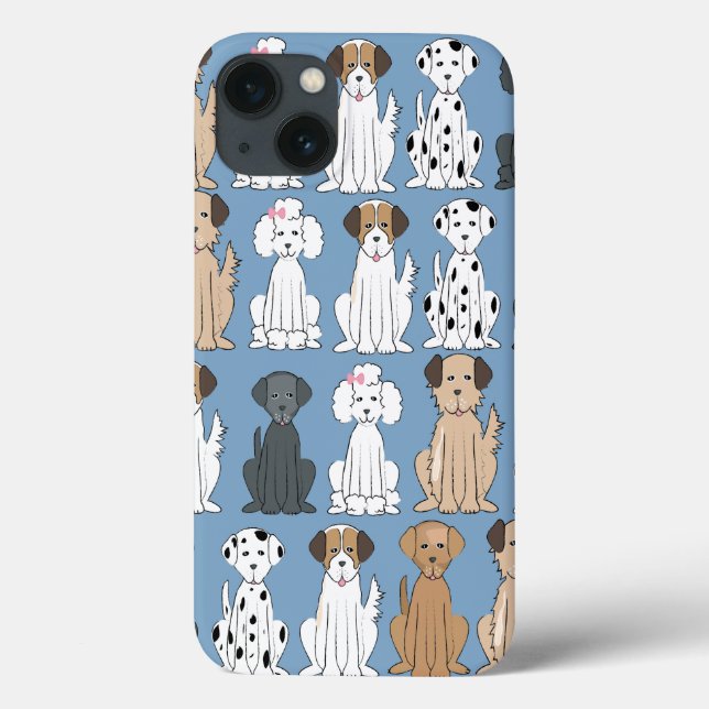 Smiling Dogs Case-Mate iPhone Case (Back)