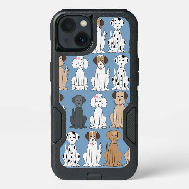 Smiling Dogs  Otterbox iPhone Case (Back)