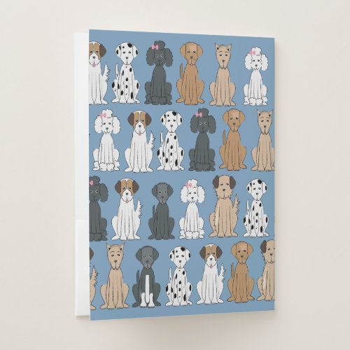 Smiling Dogs Pocket Folder