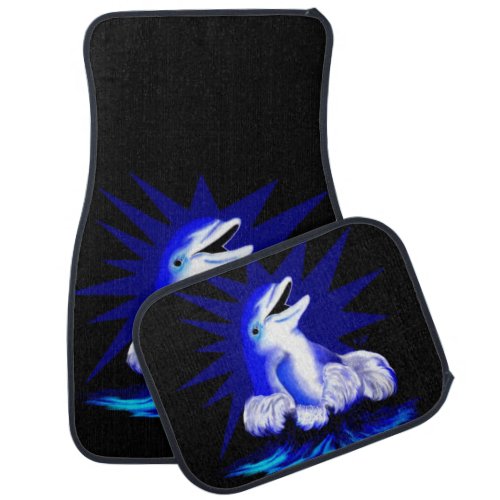 Smiling Dolphin Car Floor Mat