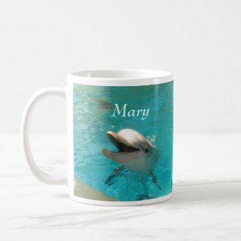 Smiling Dolphin Coffee Mug by Brookelorren at Zazzle