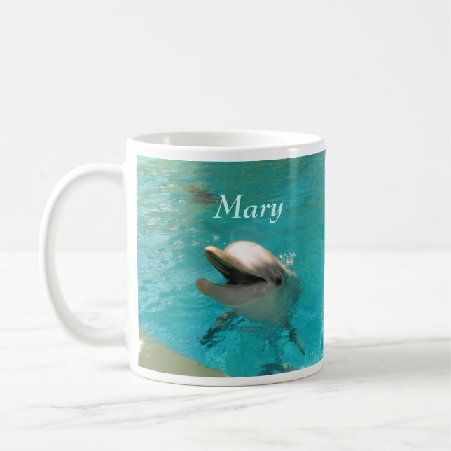 Smiling Dolphin Coffee Mug (Left)