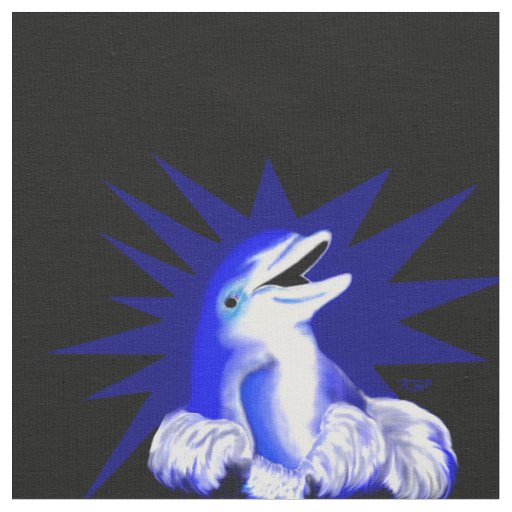 Smiling Dolphin Fabric