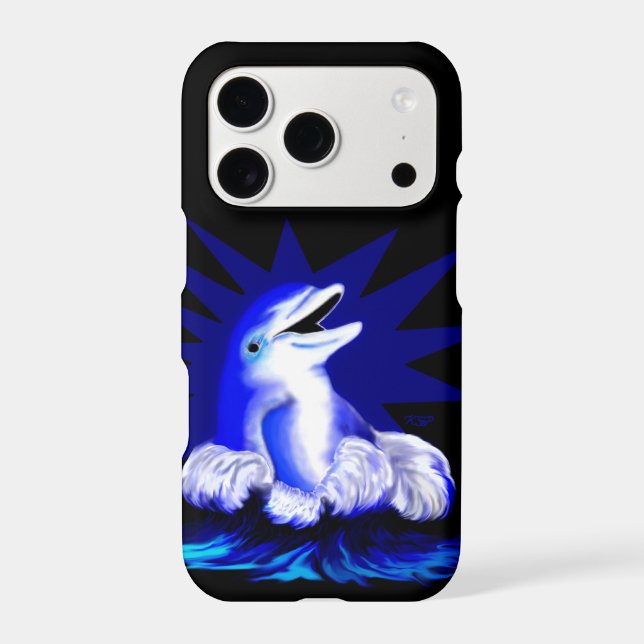 Smiling Dolphin iPhone Case (Back)