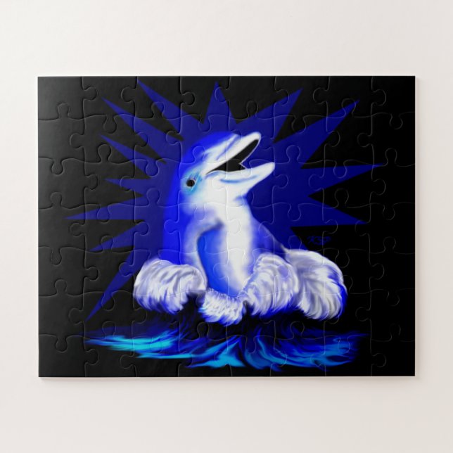 Smiling Dolphin Jigsaw Puzzle (Horizontal)