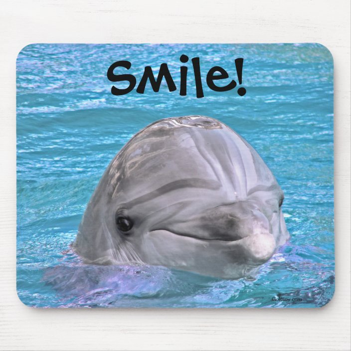 Smiling Dolphin Smile Mouse Pad