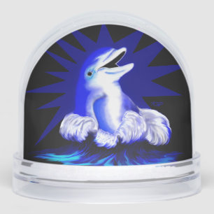 Smiling Dolphin Snow Globe
