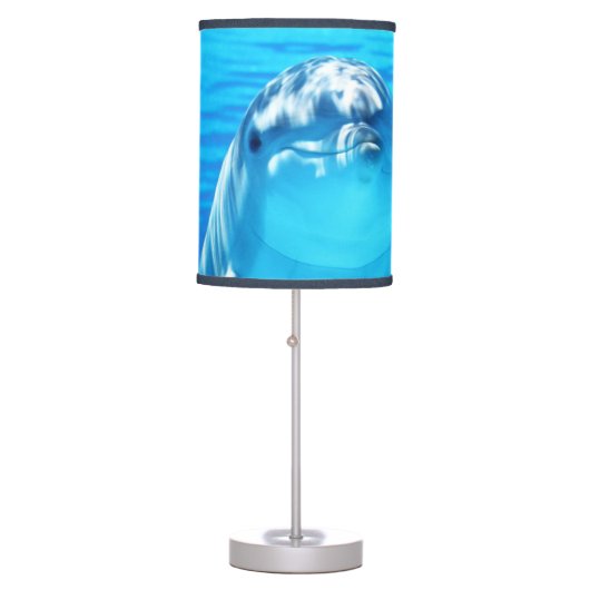 Smiling Dolphin Underwater Sea Life Table Lamp (Front)
