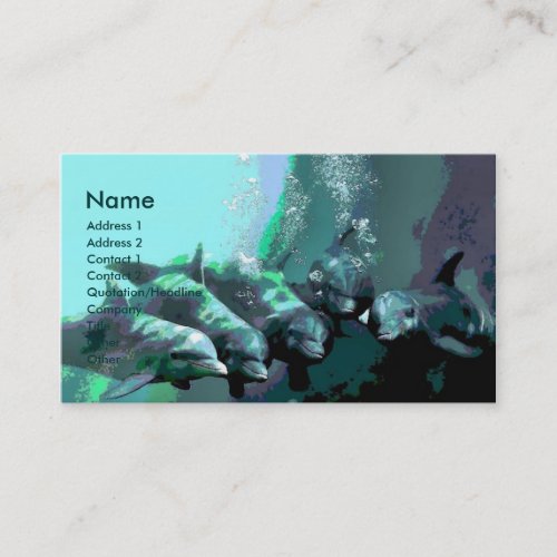 Smiling Dolphins Business Card