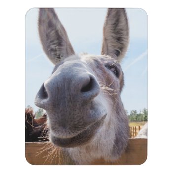 Smiling Donkey Door Sign by ICandiPhoto at Zazzle