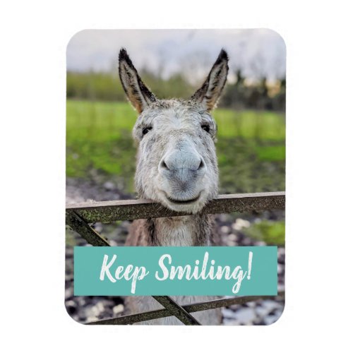Smiling Donkey Keep Smiling Magnet