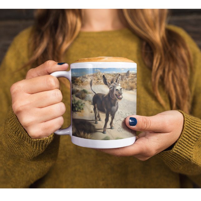 Smiling donkey, Oatman Arizona, Route 66 Coffee Mug (Creator Uploaded)