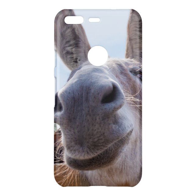 Smiling Donkey with Silly Grin Uncommon Google Pixel Case (Back)