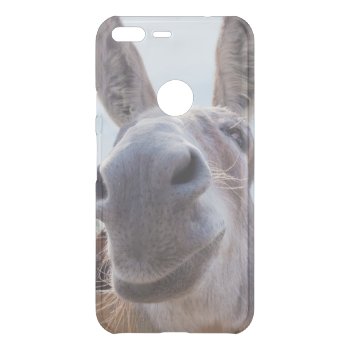 Smiling Donkey With Silly Grin Uncommon Google Pixel Xl Case by ICandiPhoto at Zazzle
