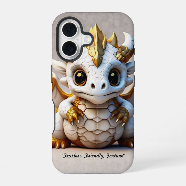 "Smiling Dragon Skull" Iphone Case (Back)