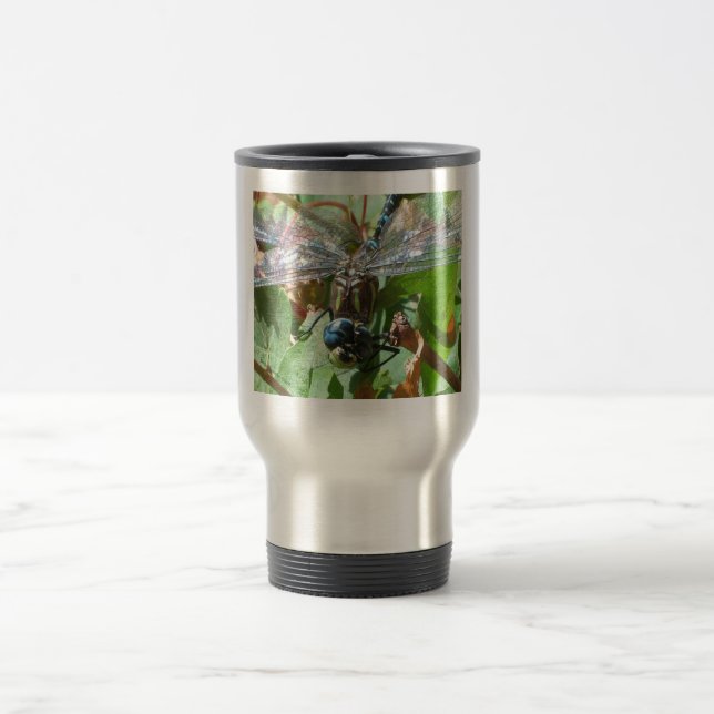 Smiling Dragonfly Travel Mug (Center)