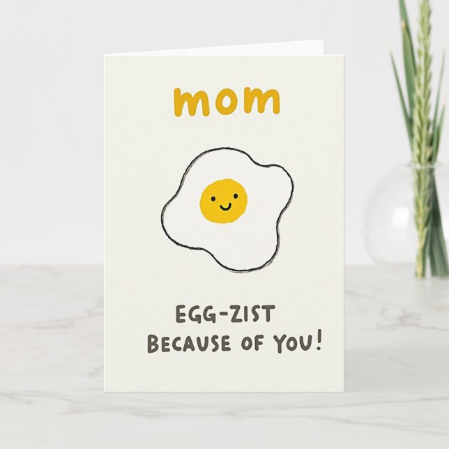 Smiling Egg Mothers Day Card (Front)