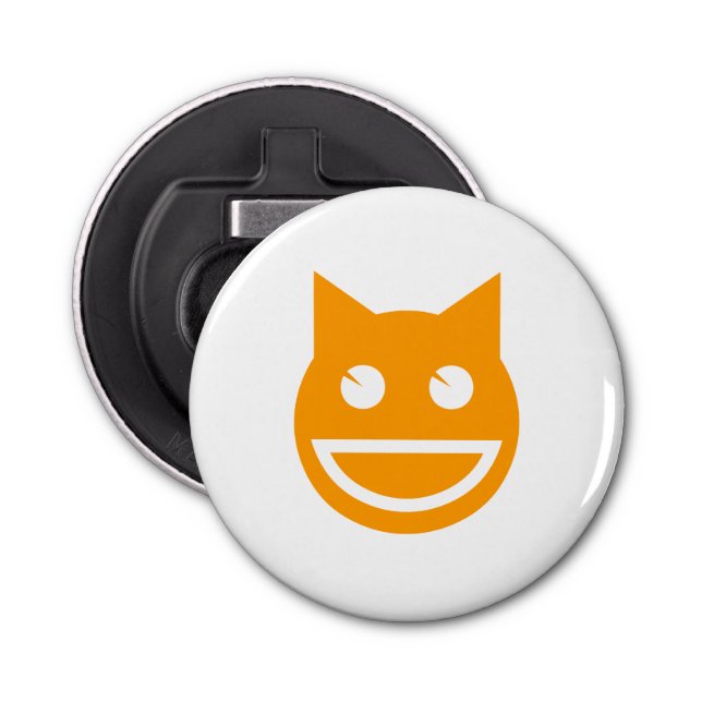 Smiling Emoji Cat Bottle Opener (Front)