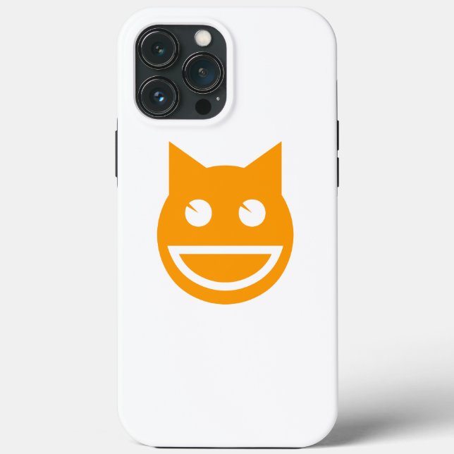 Smiling Emoji Cat Case-Mate iPhone Case (Back)