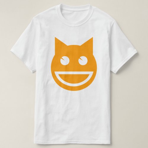 Smiling Emoji Cat T_Shirt
