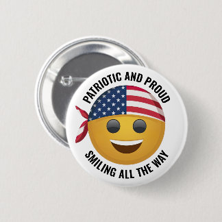 Smiling Emoji Face Button