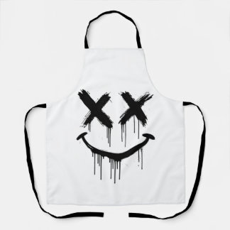 Smiling face. apron