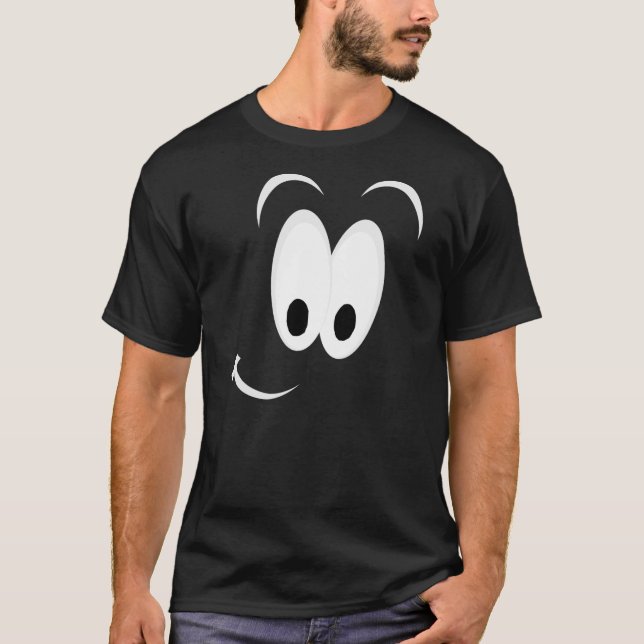 Smiling Face Dark T-shirt (Front)