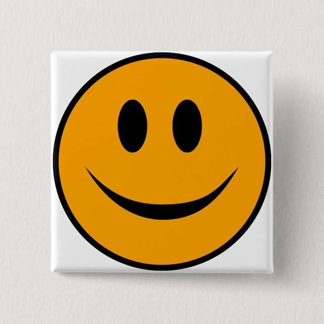 Smiling Face Emoji Button (Front)