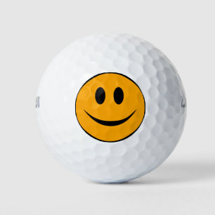 Smiling Face Emoji Golf Balls
